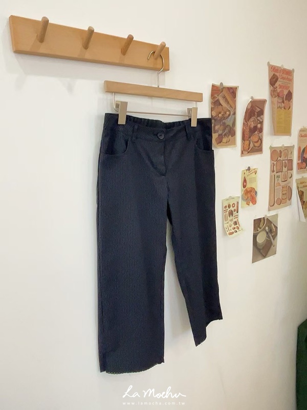 蕾絲滾邊西裝卡布里褲